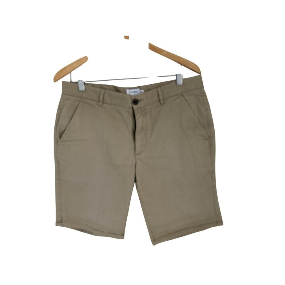 FARAH Shorts Men's Size 34T Beige Organic Cotton Blend